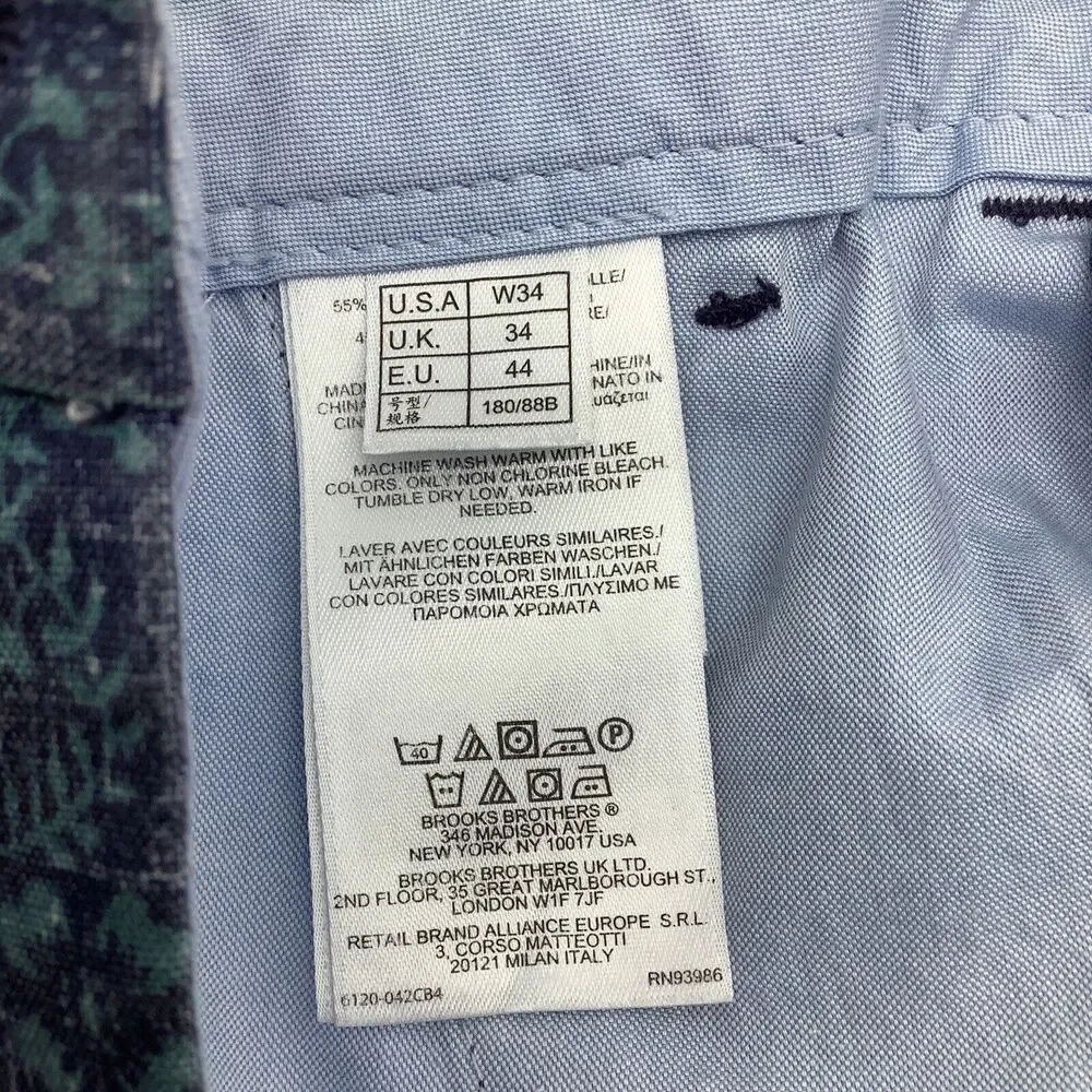 Brooks Brothers Mens Reyn Spooner Bermuda Shorts Blue‎ Size 34